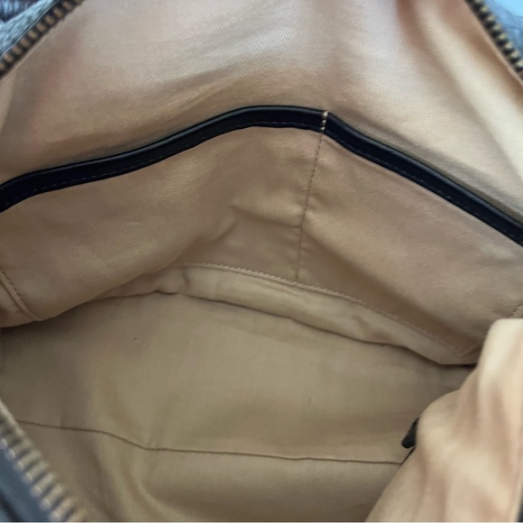 Isabella Fiore Sadie Black Embossed Leather Bag - Picture 6 of 14